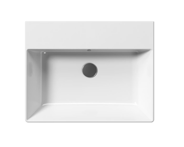 KUBE X 60X47 - Rectangular ceramic washbasin with overflow by GSI ceramica - view 3